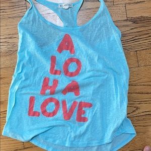 light blue tank top